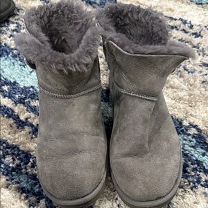 UGG Gray Plush Lined Boots